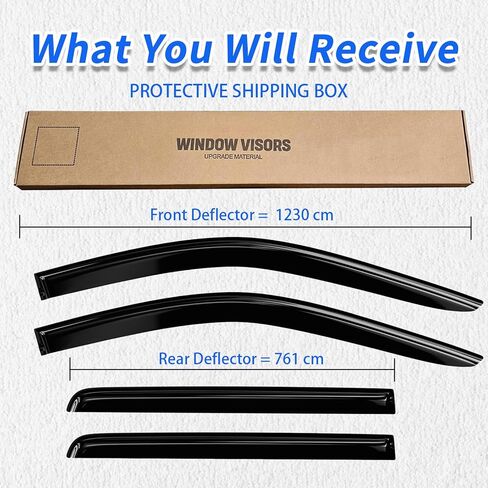 Window Rain Guards Compatible 2018-2023 Subaru Crosstrek 4PC Window Visors Vent Shade Deflector Tape On 2017-2023 Subaru Impreza Hatchback Only in Saudi Arabia