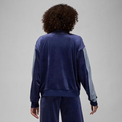 Nike Jordan Flight Women's Velour Jacket, Midnight Navy/Stealth/White, LARGE in Saudi Arabia