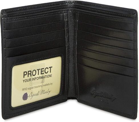 Osgoode Marley Sienna Collection ID Hipster Mens RFID Leather Wallet (Whiskey) in Saudi Arabia