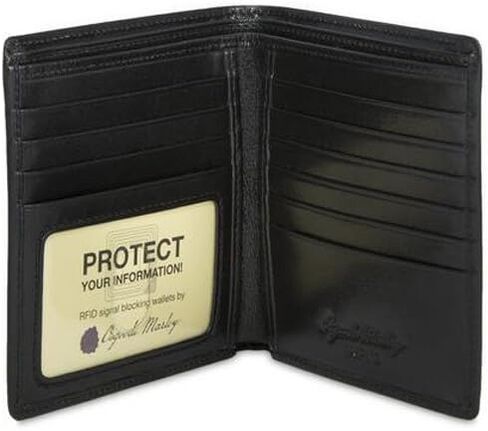 Osgoode Marley Sienna Collection ID Hipster Mens RFID Leather Wallet (Whiskey) in Saudi Arabia