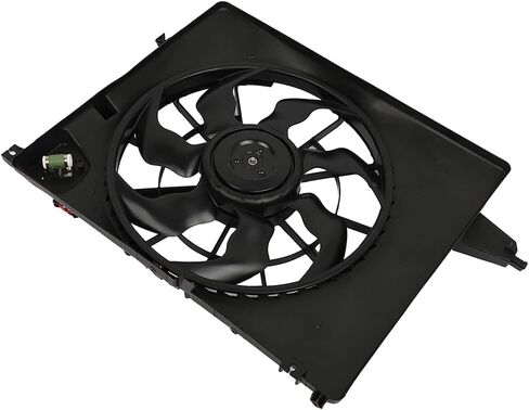SCITOO Engine Radiator Cooling Fan Assembly Compatible with 2010-2012 for Hyundai for Santa Fe 2.4L 3.5L 2011-2013 for Kia for Sorento 2.4L 3.5L; Replace 621493 in Saudi Arabia