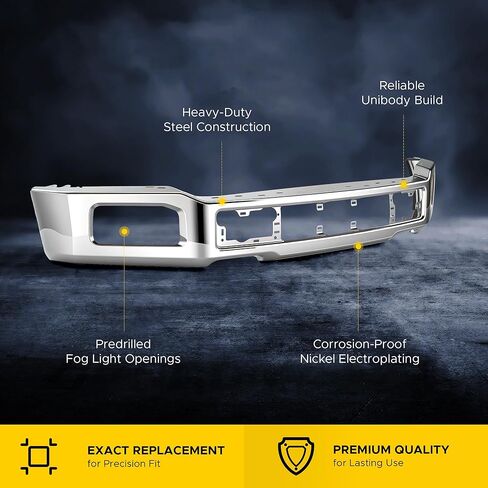 VRC Front Bumper Compatible with 2018 2019 2020 Ford F-150 F150,One-Piece Bumper Chrome Face Bar,For 18 19 20 F150 Replacement,FO1002430 in Kuwait