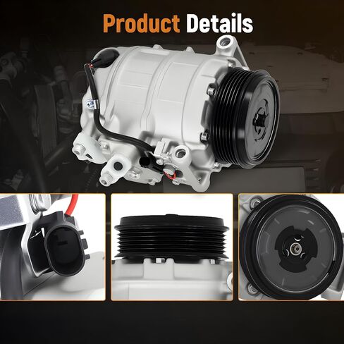 ضاغط تيار متردد maxpeedingrods CO11245C مع قابض لسيارة Mercedes-Benz C230 C300 E350 ML350، متوافق مع C250 C280 C320 CLK350 E550 ML500 CLS550، 2.3L 2.5L 3.0L 3.2L 3.5L 5.0L 5.5L، استبدال 2001-2013 in Saudi Arabia