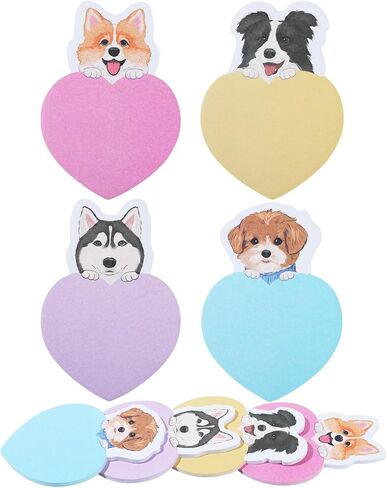 16 Pads Dog Sticky Notes Kawaii Animal Sticky Memo Pads Dog Notepad Self Adhesive 3.8 X 2.7 Inch 480 Sheets for Dog Lovers Home Office School Supplies (Dog) in Saudi Arabia