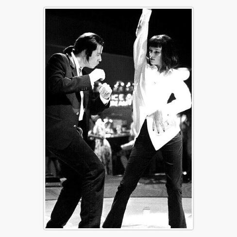 MAGNET Pulp Fiction Dance Vinyl Waterproof Magnetic Sticker Vinyl Waterproof Magnet Decal Car 5" in Saudi Arabia