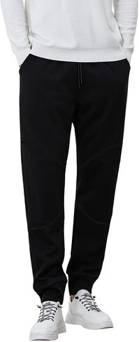 Men’s Fleece Joggers Lightweight Stretchable Sweatpants with Pockets for Gym, Running, Hiking Casual Wear in Saudi Arabia