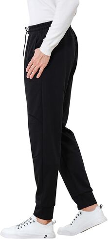 Men’s Fleece Joggers Lightweight Stretchable Sweatpants with Pockets for Gym, Running, Hiking Casual Wear in Saudi Arabia