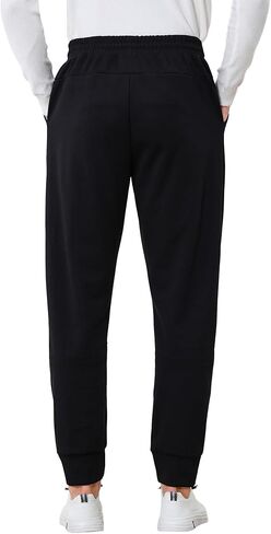 Men’s Fleece Joggers Lightweight Stretchable Sweatpants with Pockets for Gym, Running, Hiking Casual Wear in Saudi Arabia