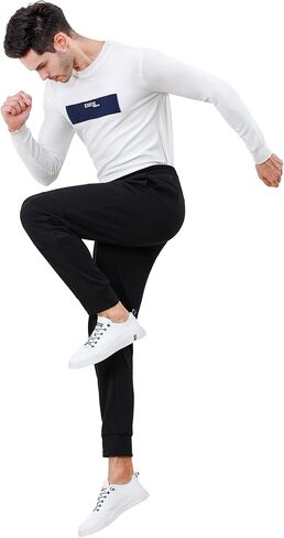 Men’s Fleece Joggers Lightweight Stretchable Sweatpants with Pockets for Gym, Running, Hiking Casual Wear in Saudi Arabia