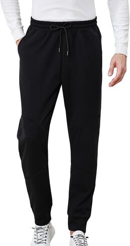 Men’s Fleece Joggers Lightweight Stretchable Sweatpants with Pockets for Gym, Running, Hiking Casual Wear in Saudi Arabia