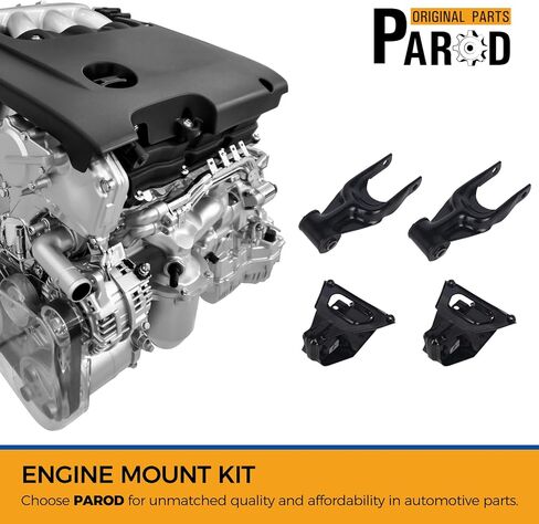 طقم تثبيت محرك المحرك من PAROD مناسب لـ 05-09 Buick Allure، LaCrosse، 97-04 Regal، 00-05 Chevy Impala، 98-05 Monte Carlo، 98-1999 Oldsmobile Intrigue، 1997-2008 Pontiac Grand Prix Replace#A5309x2 A2866x2 in Saudi Arabia
