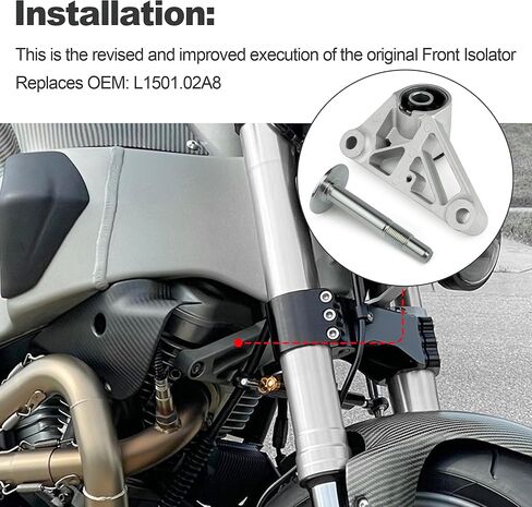 دعامة تثبيت عازل المحرك الأمامي متوافقة مع موديلات Buell XB 2002-2010 (XB9، XB12 / S، R، SX، SCG، SS، Ulysses) | L1501.02A8 in Saudi Arabia