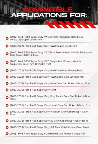 R1 Concepts Front Brake Rotors For 2012-2024 Ford F-250, F-350, 2013-2016 Ford F-450 Super Duty| Drilled Slotted Disc Brake Rotors| Brakes and Rotors Brakes and Rotors in Saudi Arabia