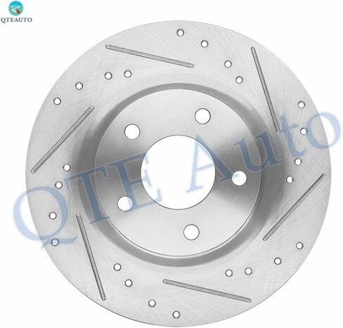 PM Auto Set of 4 Front 294mm-Rear 302mm Drilled Slotted Brake Disc Rotors Compatible With 2011-2014 Chrysler 200 in Saudi Arabia