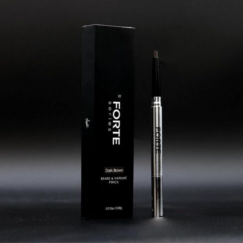 Forte Series Beard and Hairline Shaper, Smudge-Resistant Wax, Precision Brush, Sleek Travel Packaging (Black) in Saudi Arabia