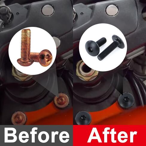 Complete Fairing Kit Bolts Set Fit for GSX1300R Hayabusa 1999-2007 Hayabusa GSX-1300R Full Sets Cowling Screws Mounting Kits Fairing Bolt Washer Nut Cowling Screw (Black) in Kuwait