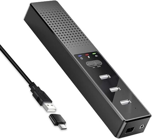 Conference Speaker and Microphone,pc Speakers,360° Voice Coverage, Advanced Noise Reduction, USB-C Plug & Play, Compatible with Zoom and MS Team in Saudi Arabia