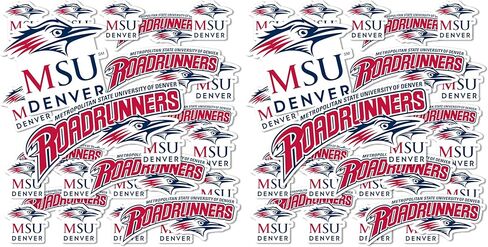 ملصقات Desert Cactus Metropolitan State University of Denver Roadrunners MSU ملصقات الفينيل شارات الفينيل زجاجة مياه للكمبيوتر المحمول ودفتر قصاصات السيارة 13.39x10.94 ورقة T1 (النوع 1-1) in Saudi Arabia