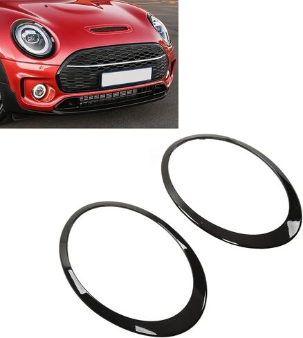 Gloss Black Headlight Surround Cover Trims 2pcs for Clubman F54 S JCW in Saudi Arabia