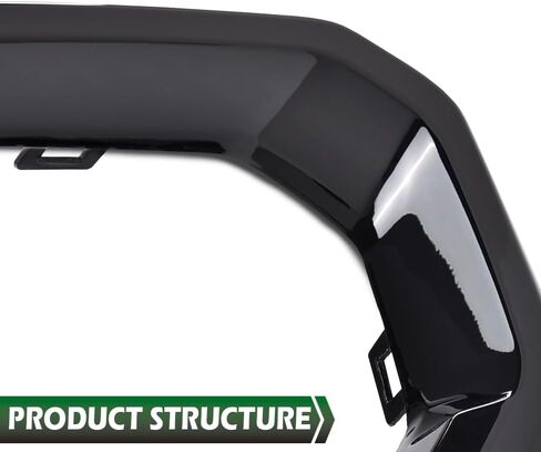 GRAND ORANGE Front Fog Light Outer Bezel Cover Set Left&Right Compatible with GMC Sierra 2019-2021 Denali SLT AT4 (NOT fit SLE, Base or Elevation Models) 84176753, 84176752 Glossy Black in Saudi Arabia