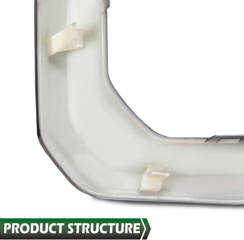 GRAND ORANGE Front Fog Light Outer Bezel Cover Set Left&Right Compatible with GMC Sierra 2019-2021 Denali SLT AT4 (NOT fit SLE, Base or Elevation Models) 84176753, 84176752 Glossy Black in Saudi Arabia