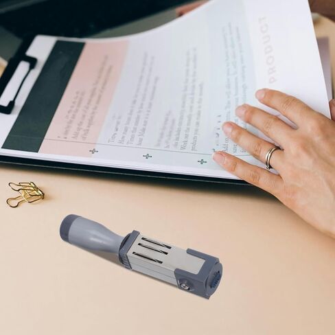 Self-Inking Date Stamp Portable Number Time Stamp for Office Use Including Shipping Receiving Accounting Expiration Due Dates 4.33X0.79 Inches in Saudi Arabia