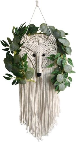 Large Macrame Wall Hanging, 88 * 26cm/34''*10'' Bohemian Style Art Decor, Linen Tapestry For Home/Bedroom/Wedding Decoration, Bohemian Home Decoration, Large Macrame Art Backdrop in Kuwait