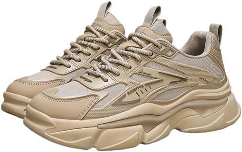Men's Breathable Heightening Vintage Sports Shoes - Ideal for Hiking, Travel & Running in Kuwait