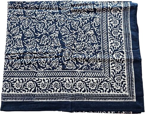 Hand Block Print Sarong, Women Bikini Cover Hand Dyed Scarves Indian Hand Block Print Scarves,Stole Cotton Scarves Size 44x72 Inch ss08 in Kuwait