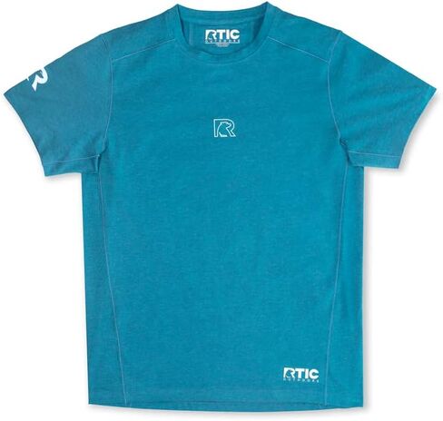 تي شيرت RTIC رجالي عالي الأداء بعامل حماية من أشعة الشمس 50+، تي شيرت قصير الأكمام ماص للرطوبة، سريع الجفاف in Kuwait