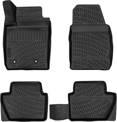 سجادات أرضية Ford EcoSport 2018-2022 ثلاثية الأبعاد تناسب حسب الطلب متوافقة مع سجادات السيارة المطاطية Ford EcoSport مقاسة بالليزر للصف الأول والثاني من بطانات أرضية الصف الأول والثاني مقاومة للماء في جميع الأحوال الجوية وعديمة الرائحة وغير قابلة للانزلاق in Kuwait