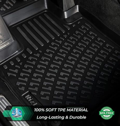 سجادات أرضية Ford EcoSport 2018-2022 ثلاثية الأبعاد تناسب حسب الطلب متوافقة مع سجادات السيارة المطاطية Ford EcoSport مقاسة بالليزر للصف الأول والثاني من بطانات أرضية الصف الأول والثاني مقاومة للماء في جميع الأحوال الجوية وعديمة الرائحة وغير قابلة للانزلاق in Kuwait