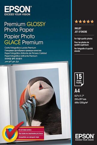 Epson Premium Semigloss Photo A4 Paper stylus color 200 in Saudi Arabia