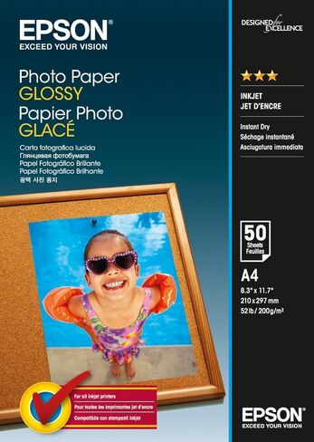 Epson Premium Semigloss Photo A4 Paper stylus color 200 in Saudi Arabia
