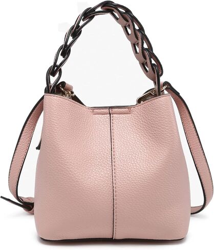 Nora Bucket Bags for Women Trendy Vegan Leather Top Handle Satchel Handbags Hobo Crossbody Purses in Saudi Arabia
