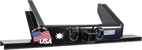 Buyers Products 1809070 Flatbed/Flatbed Dump Hitch Plate Bumper with 2-1/2 Inch Receiver, 20,000 MGTW, Pintle Hook Hitch Plate, Flatbed Truck Accessories in Saudi Arabia