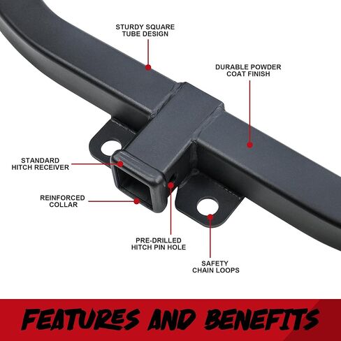 DBXB-RV Class 3 Trailer Hitch Standard 2-Inch Receiver Compatible with 2007-2021 Toyota Tundra (Excluding Factory Receiver), Multi-Fit Hitch to Receive Ball Mount, Cargo Carrier, Bike Rack. 13198 in Saudi Arabia