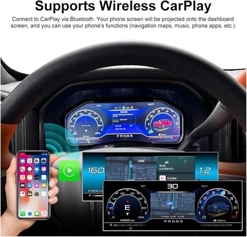 12.3-inch Digital Instrument Cluster Compatible For Chevrolet Silverado 2014-2019 GMC Sierra Car Cluster Instrument Panel/CarPlay in Kuwait