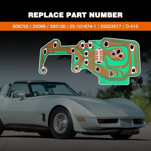 عداد السرعة ومقياس سرعة الدوران لوحة الدوائر المطبوعة المتوافقة مع كورفيت C3 1978-1982 جزء لوحات الدوائر المطبوعة ذات المقياس المركزي يستبدل 606755 393126 25-101874-1 25023577 in Kuwait