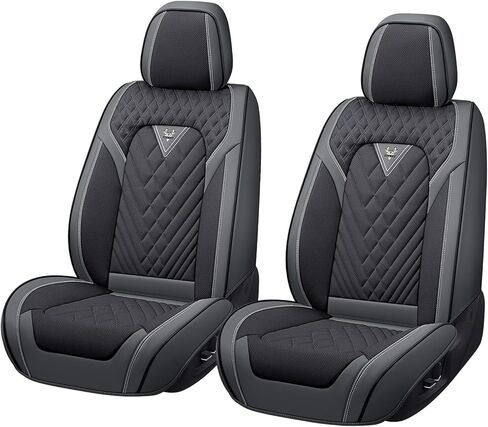 غطاء مقعد السيارة لسيارة Chevy Trax 2000-2025، غطاء مقعد رياضي مقاوم للماء من جلد نابا الفاخر، سهل التركيب، مجموعة كاملة من أغطية مقاعد السيارات (خط أسود وأحمر) in Kuwait