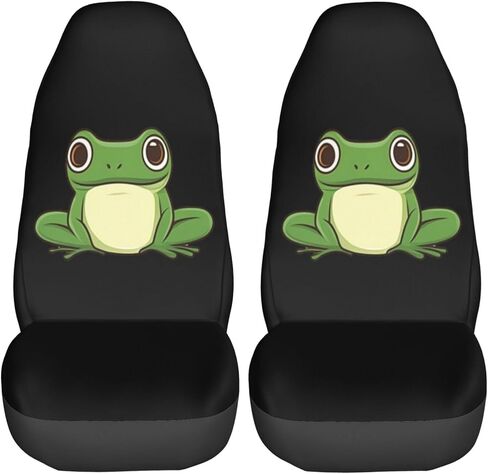 Foruidea Misty Mountain Landscape Forests Car Seat Covers Universal 2 Pcs Auto Front Seat Cover Fit Most Cars,SUV,Sedan,Trucks in Saudi Arabia