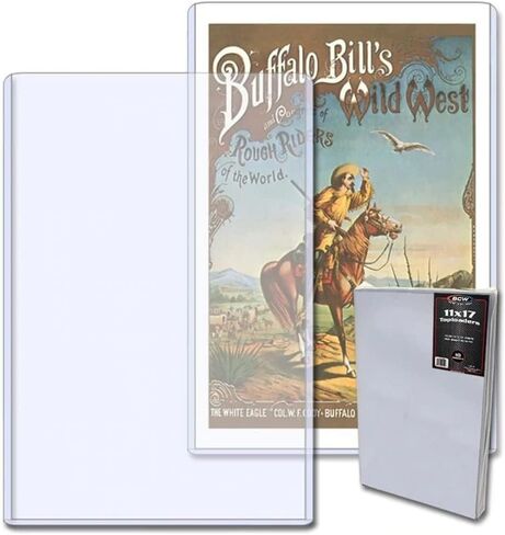 BCW 11 x 17 Art and Print Toploader - Pack of 10 | Crystal Clear, Rigid PVC | Photo Print Protector for Lithographs, Artwork, and Collectibles | Plastic Sheet Protectors | Restaurant Menu Holders in Saudi Arabia