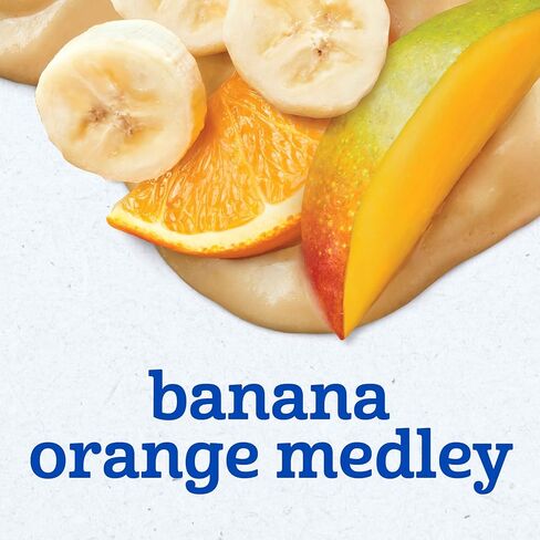 Gerber 2nd Foods Natural for Baby WonderFoods Baby Food, Banana Orange Medley, 4 oz Tubs (2 Pack) in Saudi Arabia