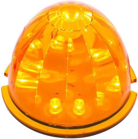 UNITED PACIFIC 38152B Truck Cab Light, 17 LED Watermelon, Amber LED/Amber Lens in Kuwait