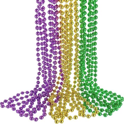 12PCS St Patricks Day Necklace, St Patricks Day Beads Necklace Accessory Set,Festive Accessories for Mardi Gras St. Patricks Parade Throws Decorations in Saudi Arabia