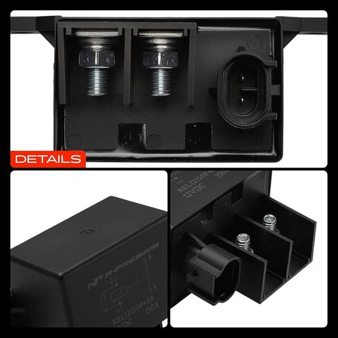 A-Premium 12V 150A 4-Pin SPST Relay مع قوس ومقاومة متوافق مع السيارات والشاحنات والقوارب البحرية in Saudi Arabia