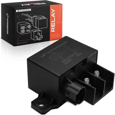 A-Premium 12V 150A 4-Pin SPST Relay مع قوس ومقاومة متوافق مع السيارات والشاحنات والقوارب البحرية in Saudi Arabia