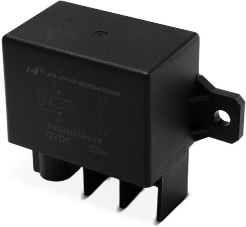 A-Premium 12V 150A 4-Pin SPST Relay مع قوس ومقاومة متوافق مع السيارات والشاحنات والقوارب البحرية in Saudi Arabia