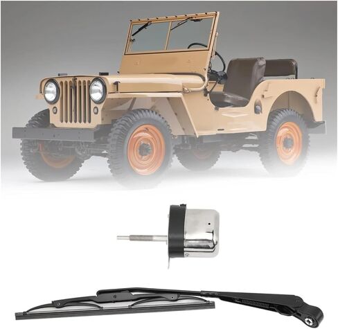 12V 105° Rotating Windshield Wiper Motor Kit Universal Electric Wiper Arm Motor Set Compatible With Tractor Fishing Boat ATV UTV in Kuwait