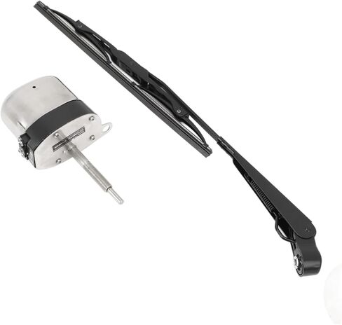 12V 105° Rotating Windshield Wiper Motor Kit Universal Electric Wiper Arm Motor Set Compatible With Tractor Fishing Boat ATV UTV in Kuwait
